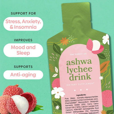 Ashwa Lychee Drink - The Purest Co (SG)